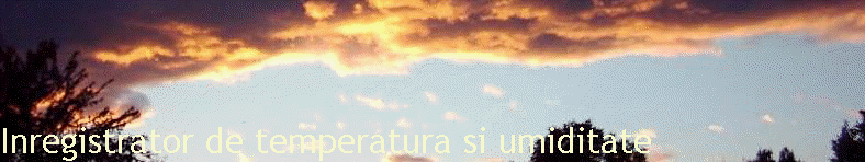 Inregistrator de temperatura si umiditate