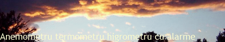 Anemometru termometru higrometru cu alarme